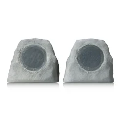 Innovative Concepts u0026 Design dba Gemini Sound Solar Powered Bluetooth Rock Speakers with Multilink (Set of 2)