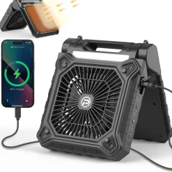 PanergyTek USA Inc. Solar Powered Fan with LED Lights