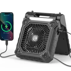 PanergyTek USA Inc. Solar Powered Fan with LED Lights