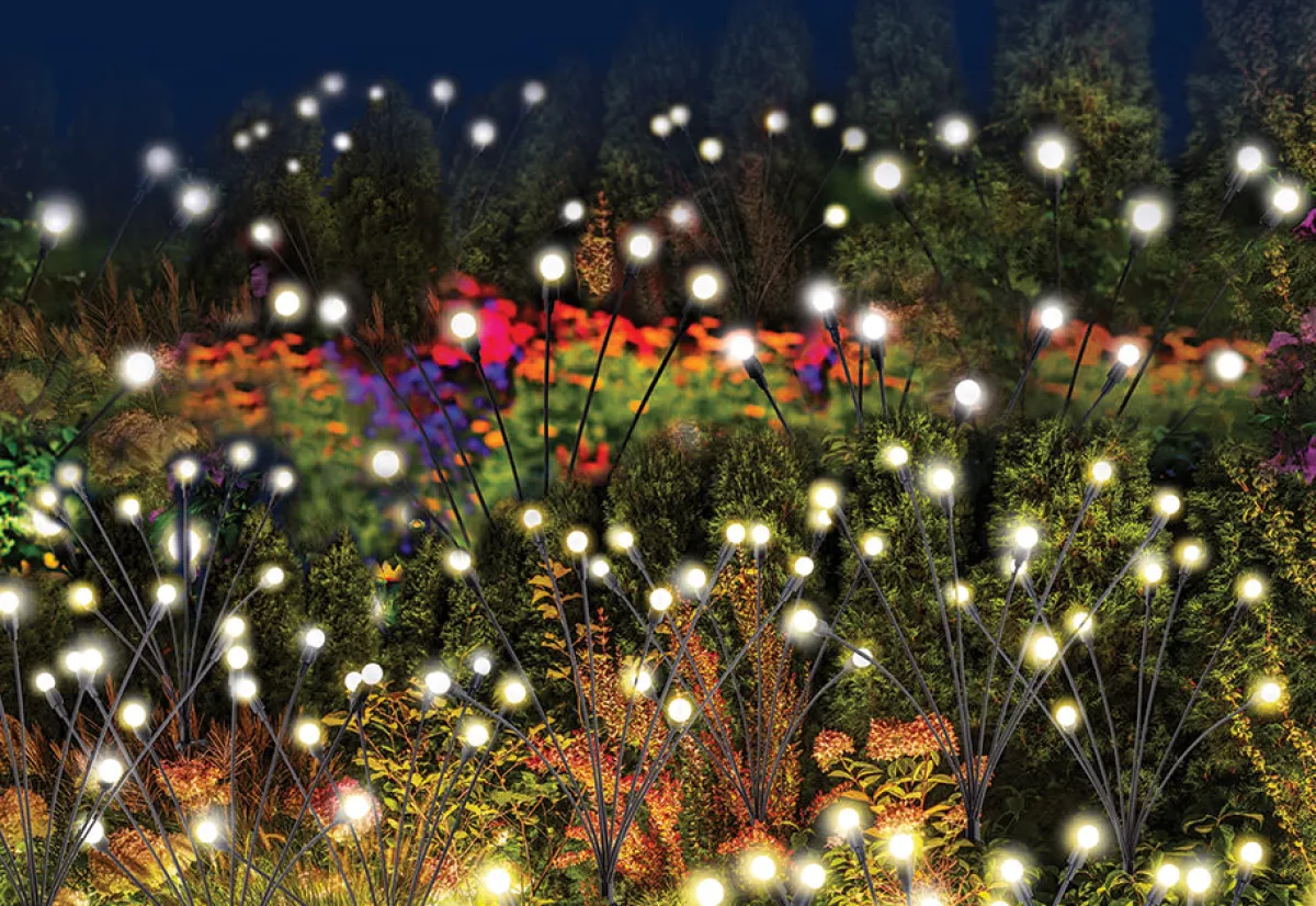 Ontel Products Solar Powered Firefly Garden Lights (Set of 2)