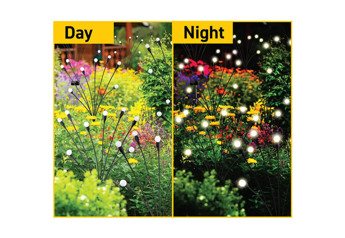 Ontel Products Solar Powered Firefly Garden Lights (Set of 2)