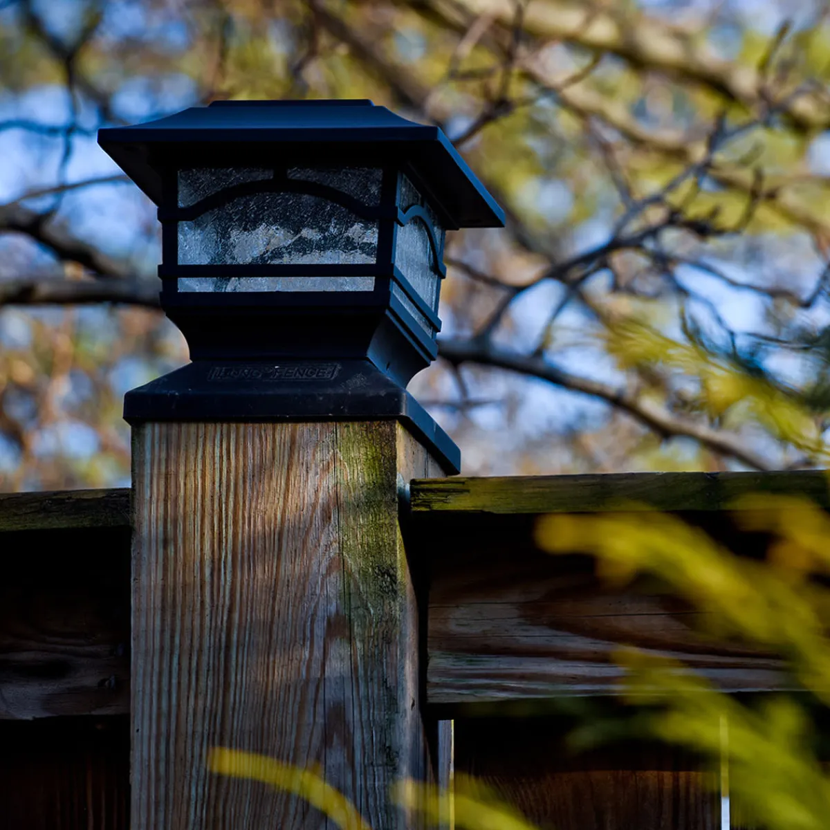 Sharper Image Solar Powered Post Lights (Set of 4)