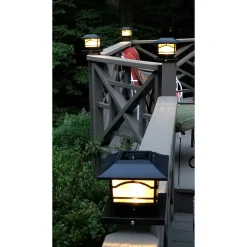 Sharper Image Solar Powered Post Lights (Set of 4)