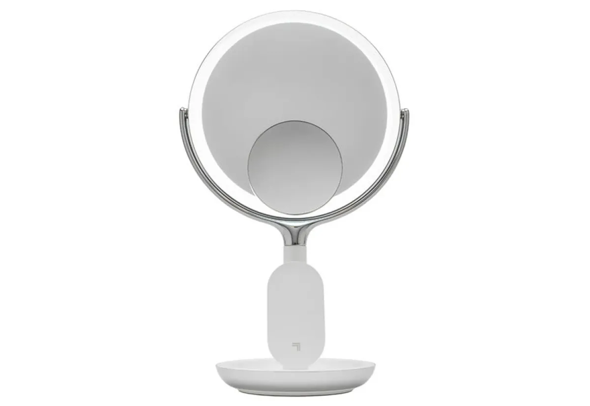 MerchSource Spa Studio LED Vanity Mirror with Wireless Charging by Sharper Image