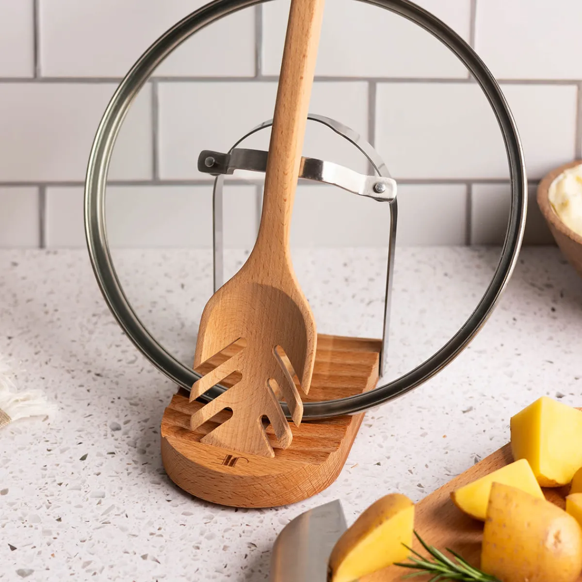 Widgeteer Inc. Spoon Rest/Cookbook Holder and Tool Set Bundle