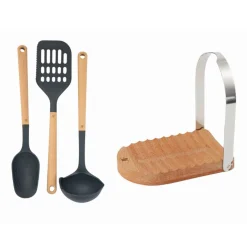 Widgeteer Inc. Spoon Rest/Cookbook Holder and Tool Set Bundle