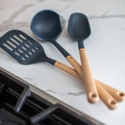 Widgeteer Inc. Spoon Rest/Cookbook Holder and Tool Set Bundle