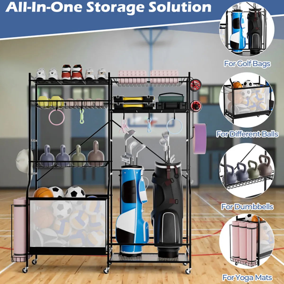 GoPlus (Costway) Sports Equipment Garage Organizer