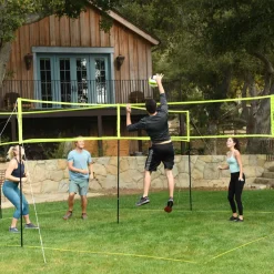 Escalade Sports 4-Square Volleyball Badminton Set Combo
