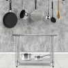Sharper Image Stainless Steel Commercial Kitchen Worktable