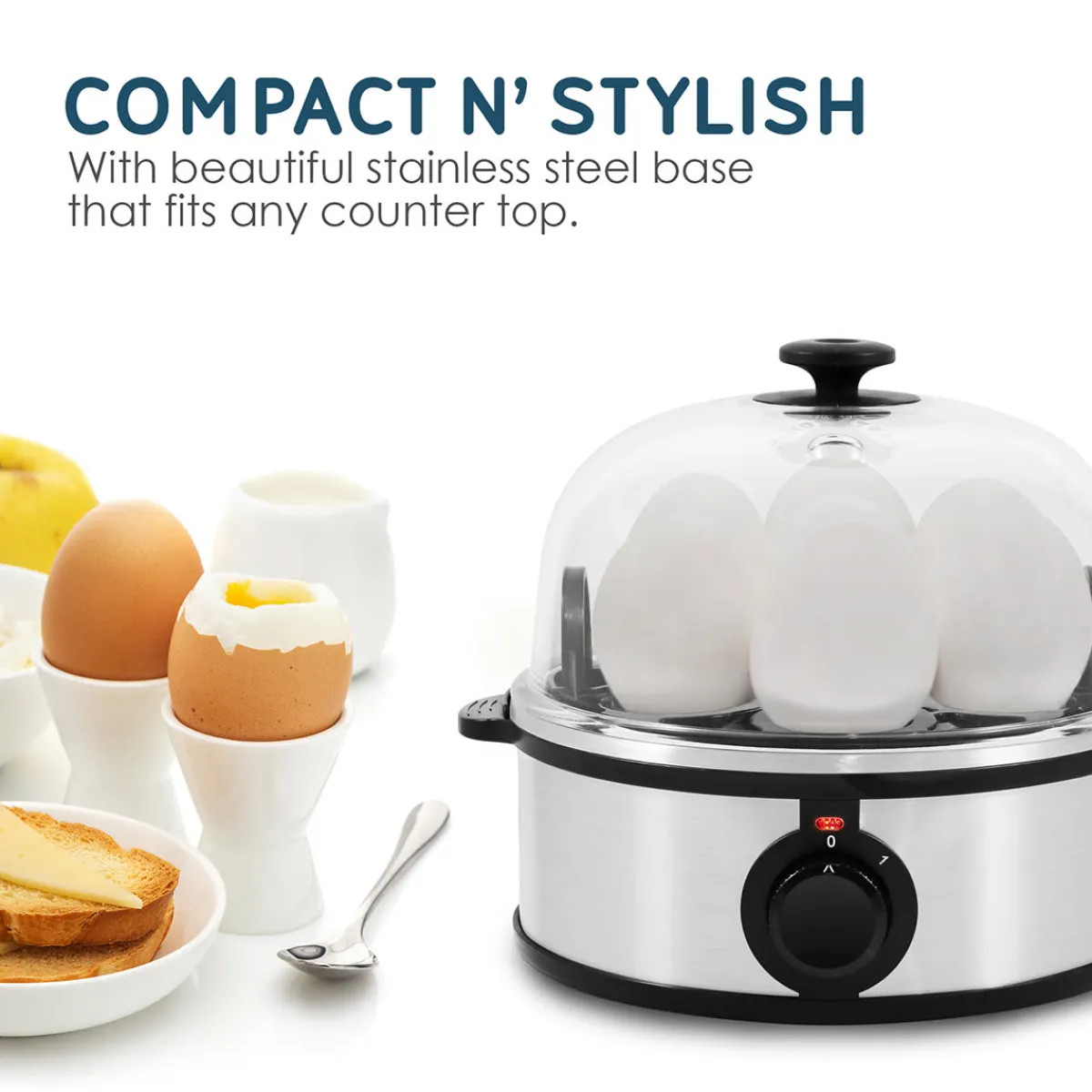 Pick Five Imports dba MAXI-MATIC, USA Stainless Steel Easy Egg Cooker
