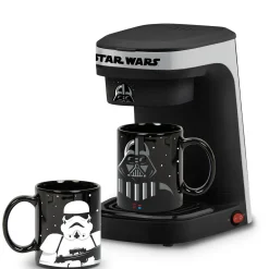 Glowstone LTD Star Wars Darth Vader and Stormtrooper Single Cup Coffee Maker Gift Set