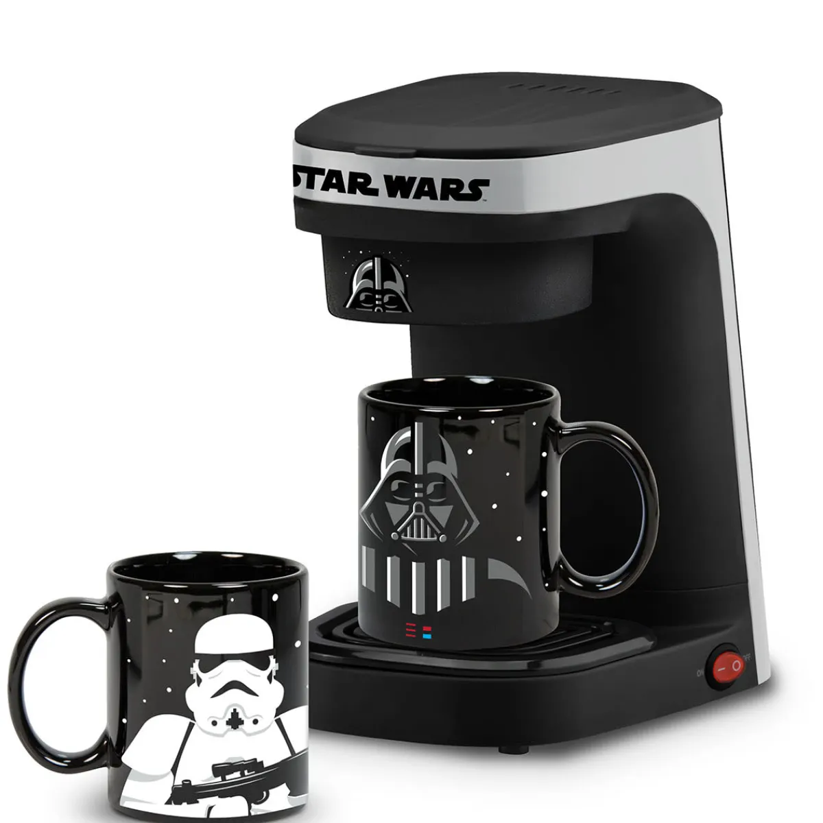Glowstone LTD Star Wars Darth Vader and Stormtrooper Single Cup Coffee Maker Gift Set