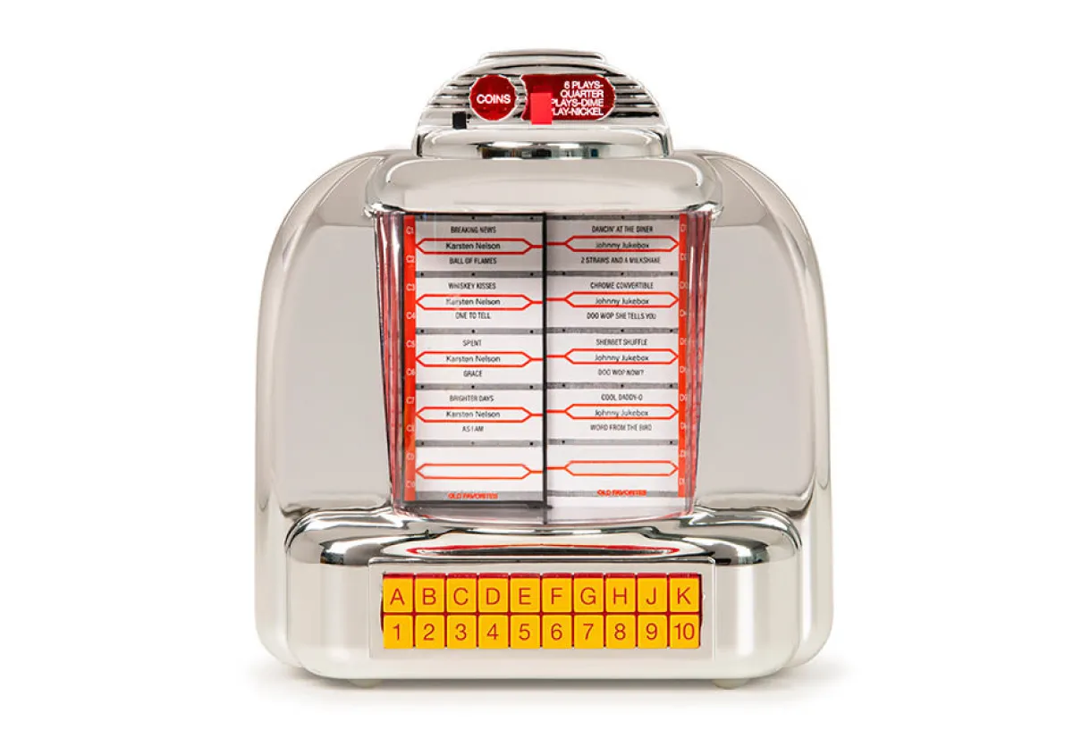 Odash Inc. Tabletop Diner Jukebox Radio with Bluetooth