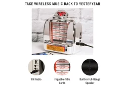 Odash Inc. Tabletop Diner Jukebox Radio with Bluetooth