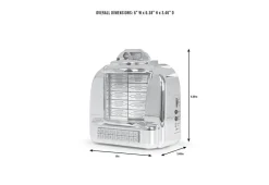 Odash Inc. Tabletop Diner Jukebox Radio with Bluetooth