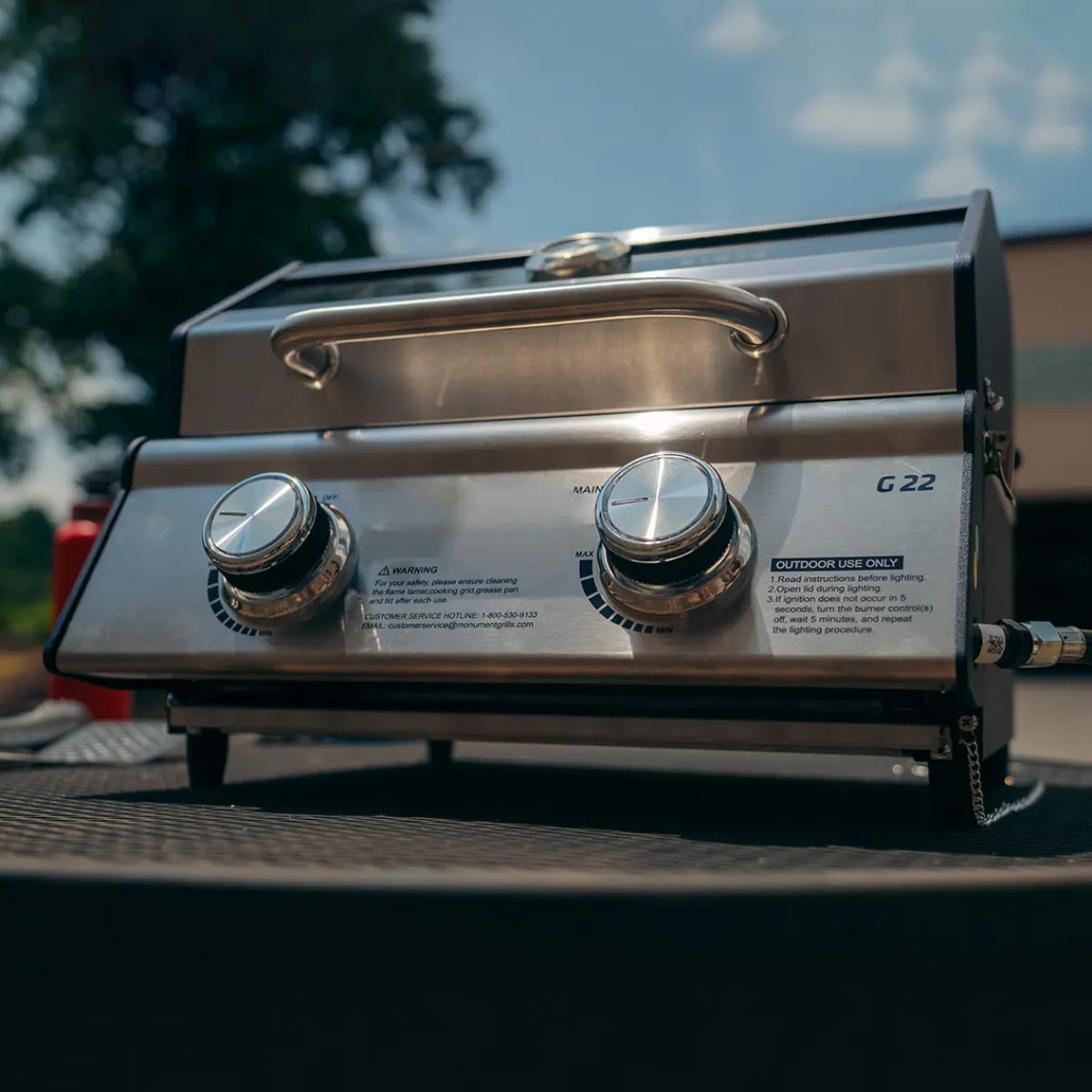 Sharper Image Tabletop Propane Gas Grill