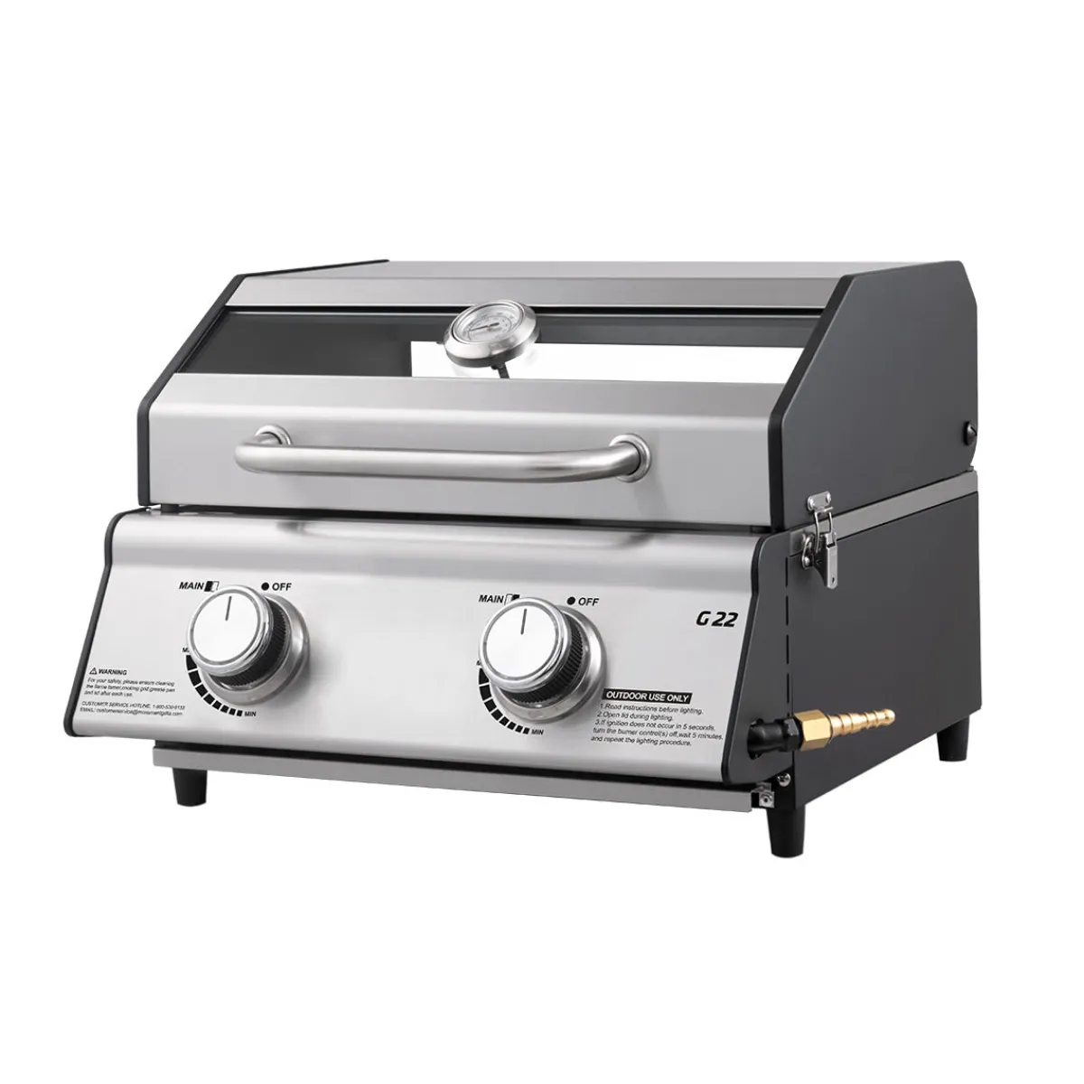 Sharper Image Tabletop Propane Gas Grill