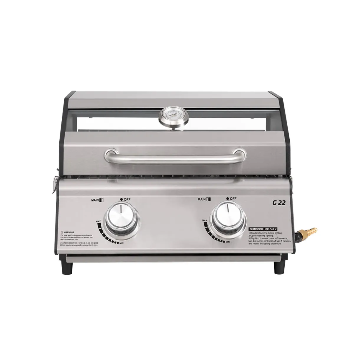 Sharper Image Tabletop Propane Gas Grill