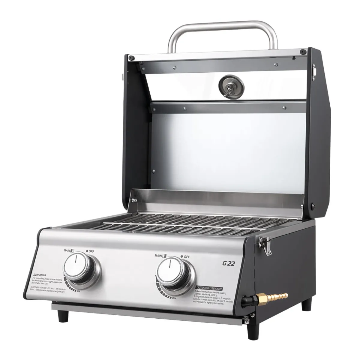 Sharper Image Tabletop Propane Gas Grill