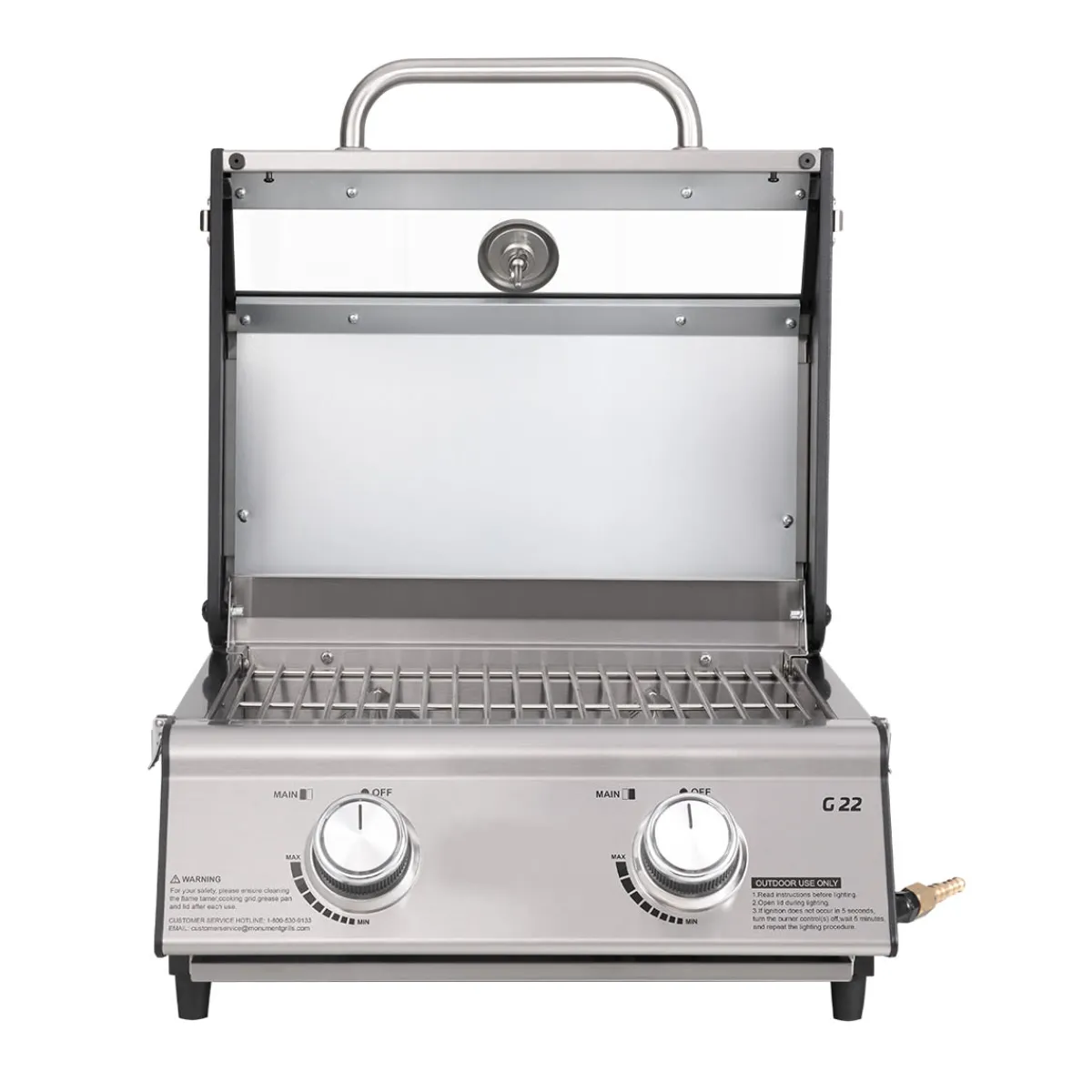 Sharper Image Tabletop Propane Gas Grill