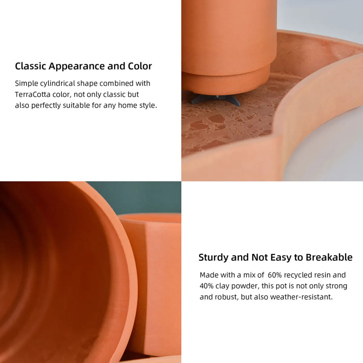Bloomscape Tabletop Self-Watering Pot System for Indoor Plants (Set of 3)