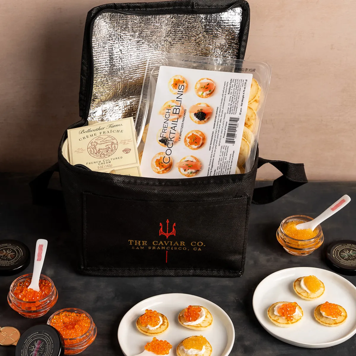 The Caviar Company LLC The Caviar Co. Variety Caviar Flight