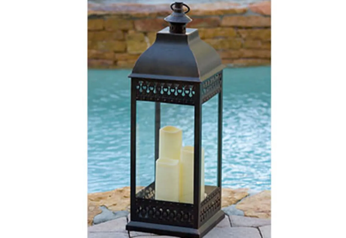 Smart Solar Inc. Three Tiered Candle Lantern