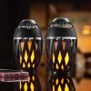Sharper Image Tiki Torch Outdoor Bluetooth Speakers by (Set of 2)