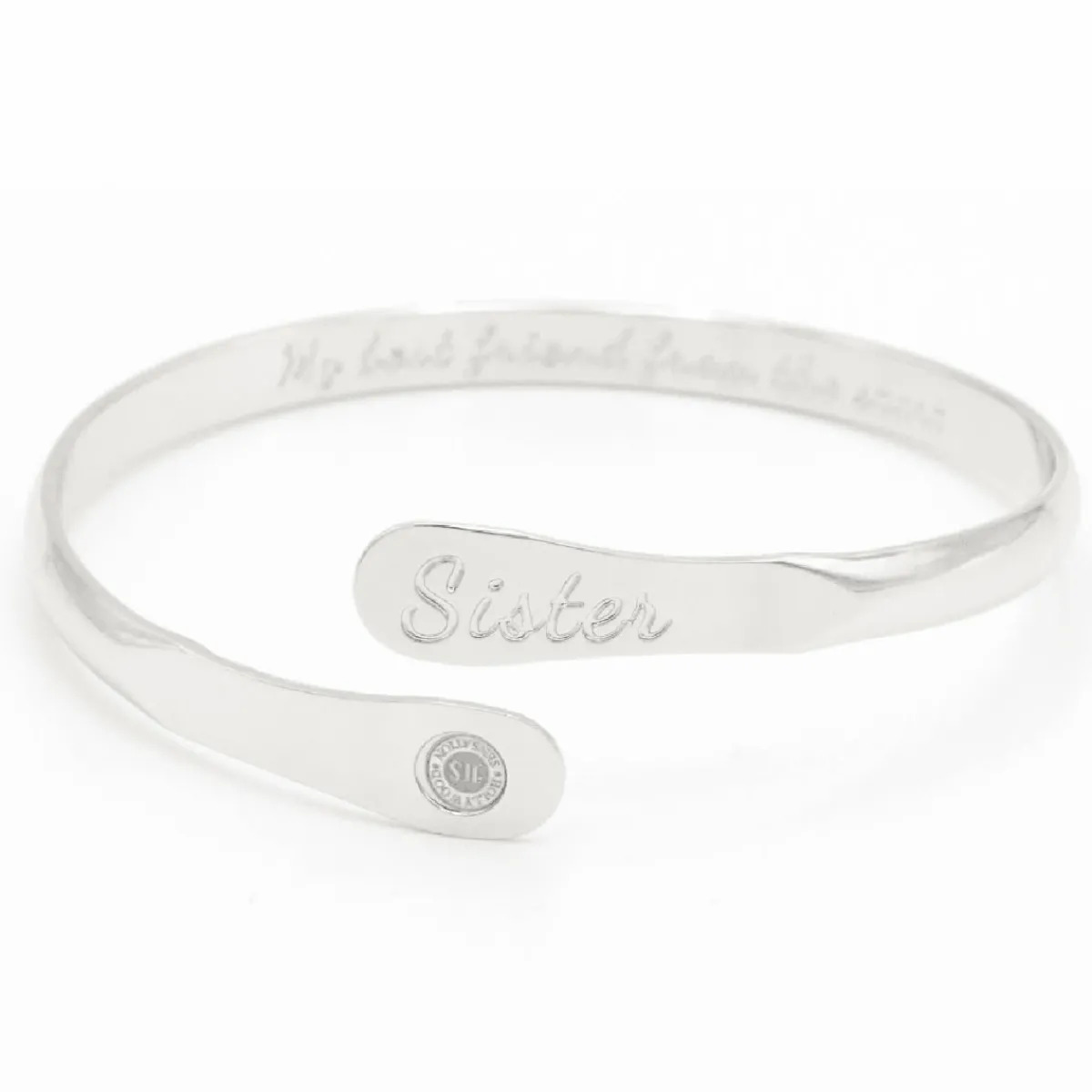 Hollywood Sensation To My Sister Engraved Bracelet