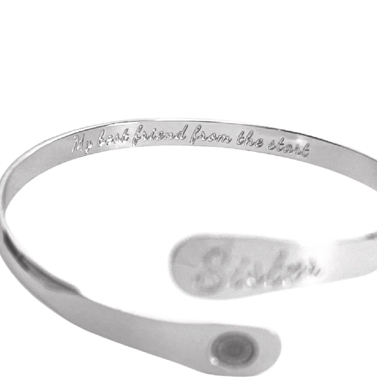 Hollywood Sensation To My Sister Engraved Bracelet