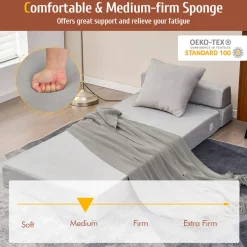 Sharper Image Tri-Fold Sleeper Sofa Bed