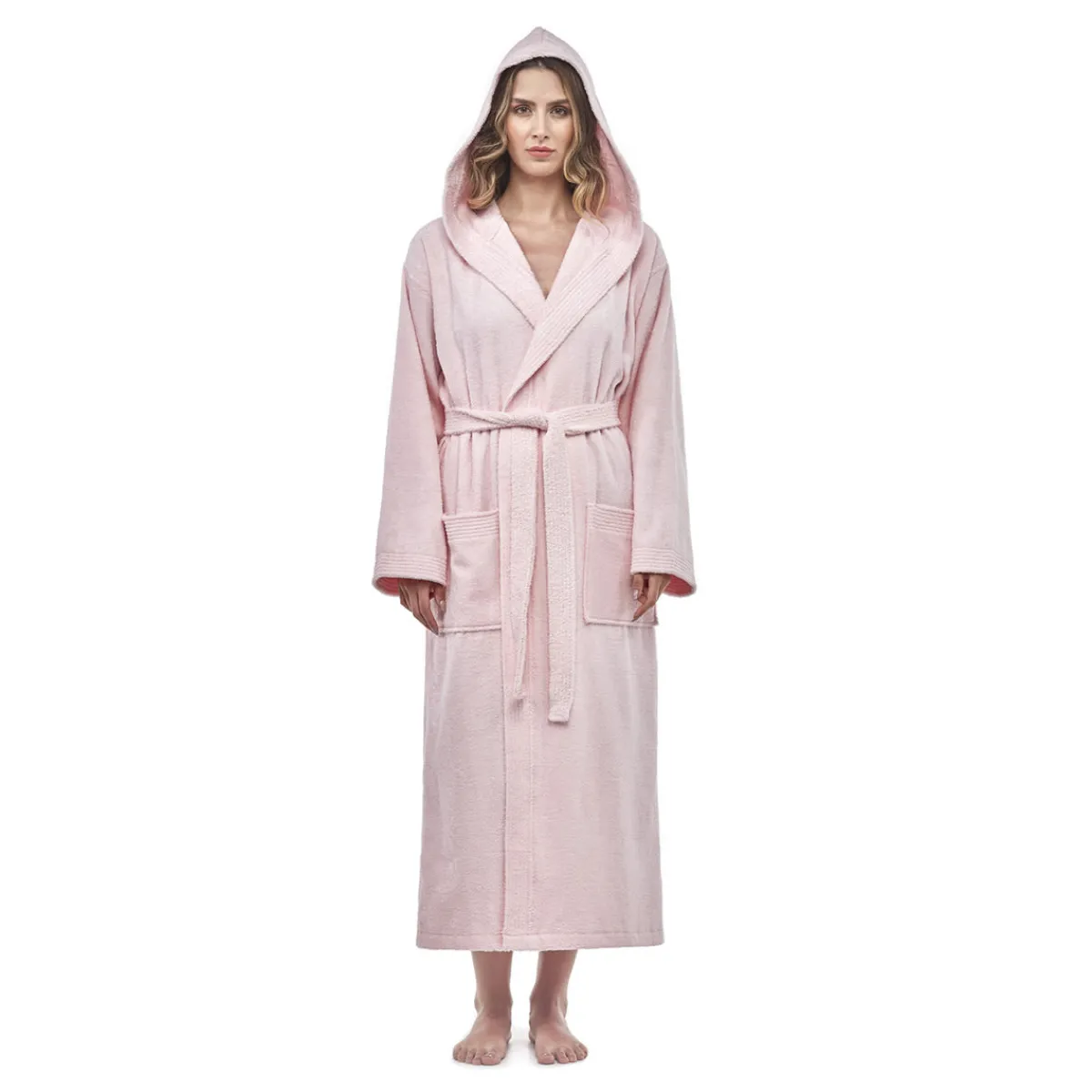 Conair (Personal Care Division) Turkish Cotton Mid-Calf Length Hooded Bathrobe