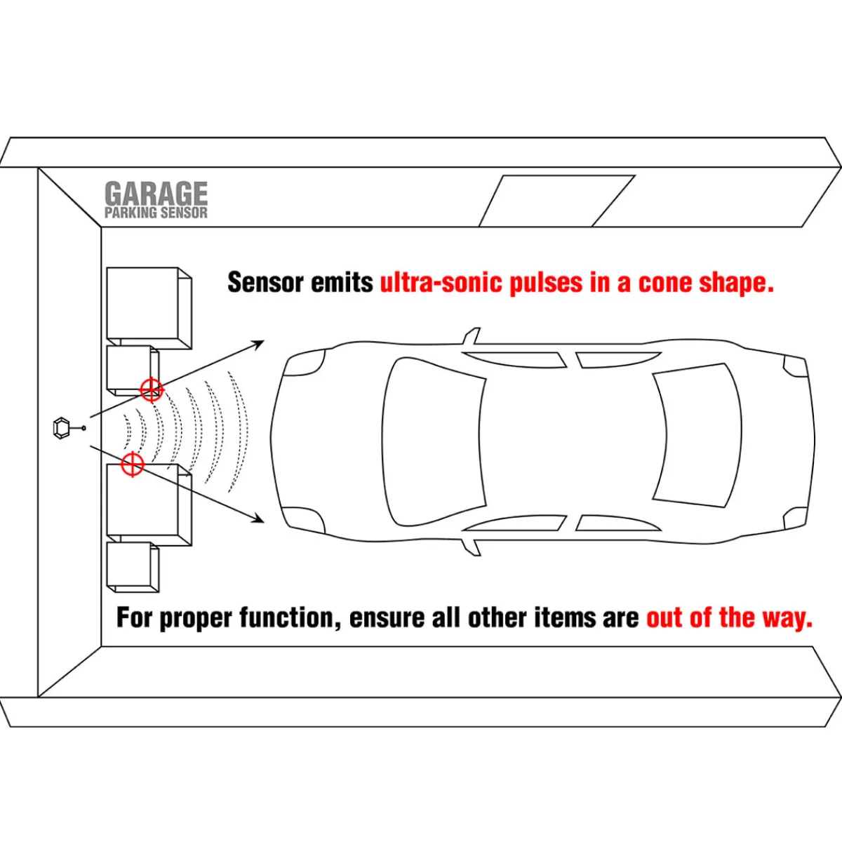 STKR Concepts Ultrasonic Garage Parking Sensor