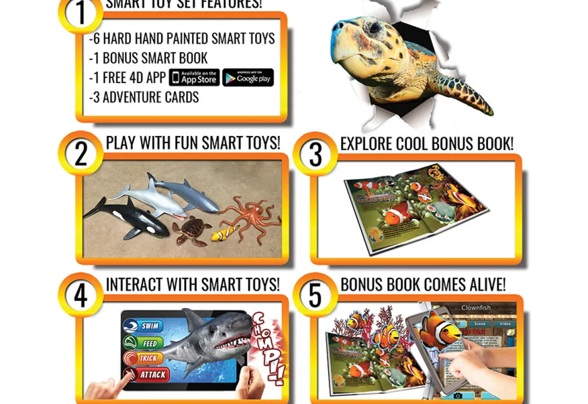 Kids FRANKLIN SPORTS Undersea 4D Interactive Smart Set