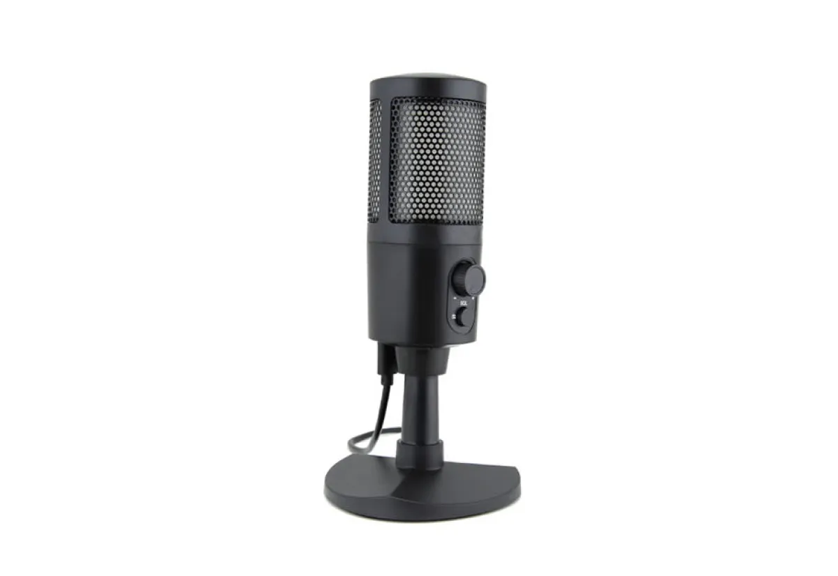 Naxa Electronics USB Gaming and Streaming Microphone with RGB Lighting