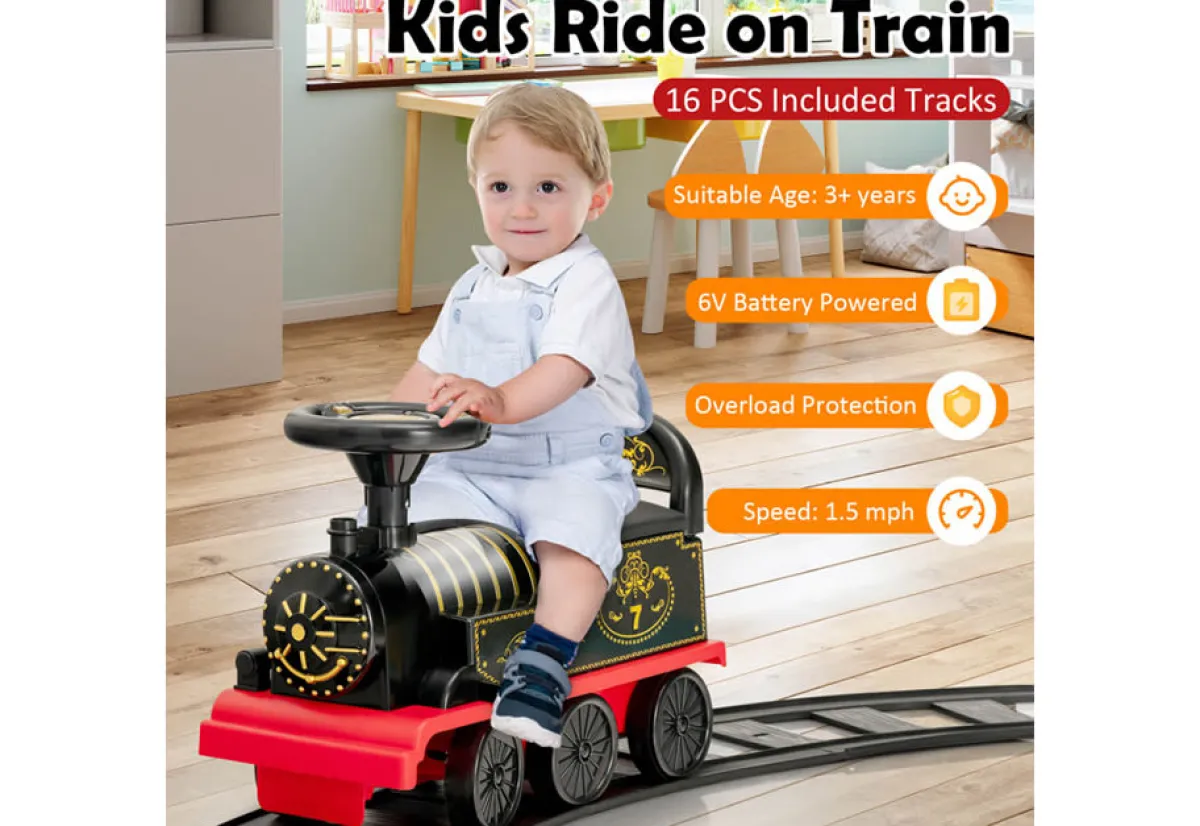 Kids GoPlus (Costway) 6V Electric Kids Ride-on Train