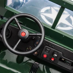 Kids DTI Direct Inc 24V Military Willy Jeep Ride-On