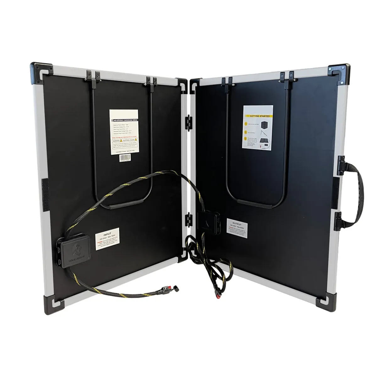 Lion Energy, LLC 24V 100W Portable Solar Panel for 3000W Portable Electric Generator