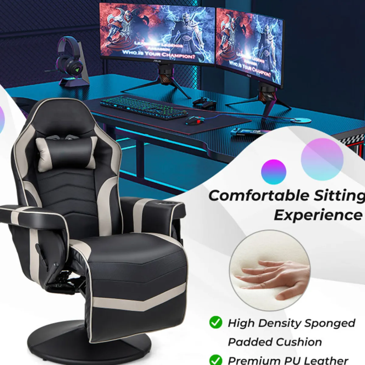 Sentry Industries, Inc. Video Gaming Massage Recliner Chair