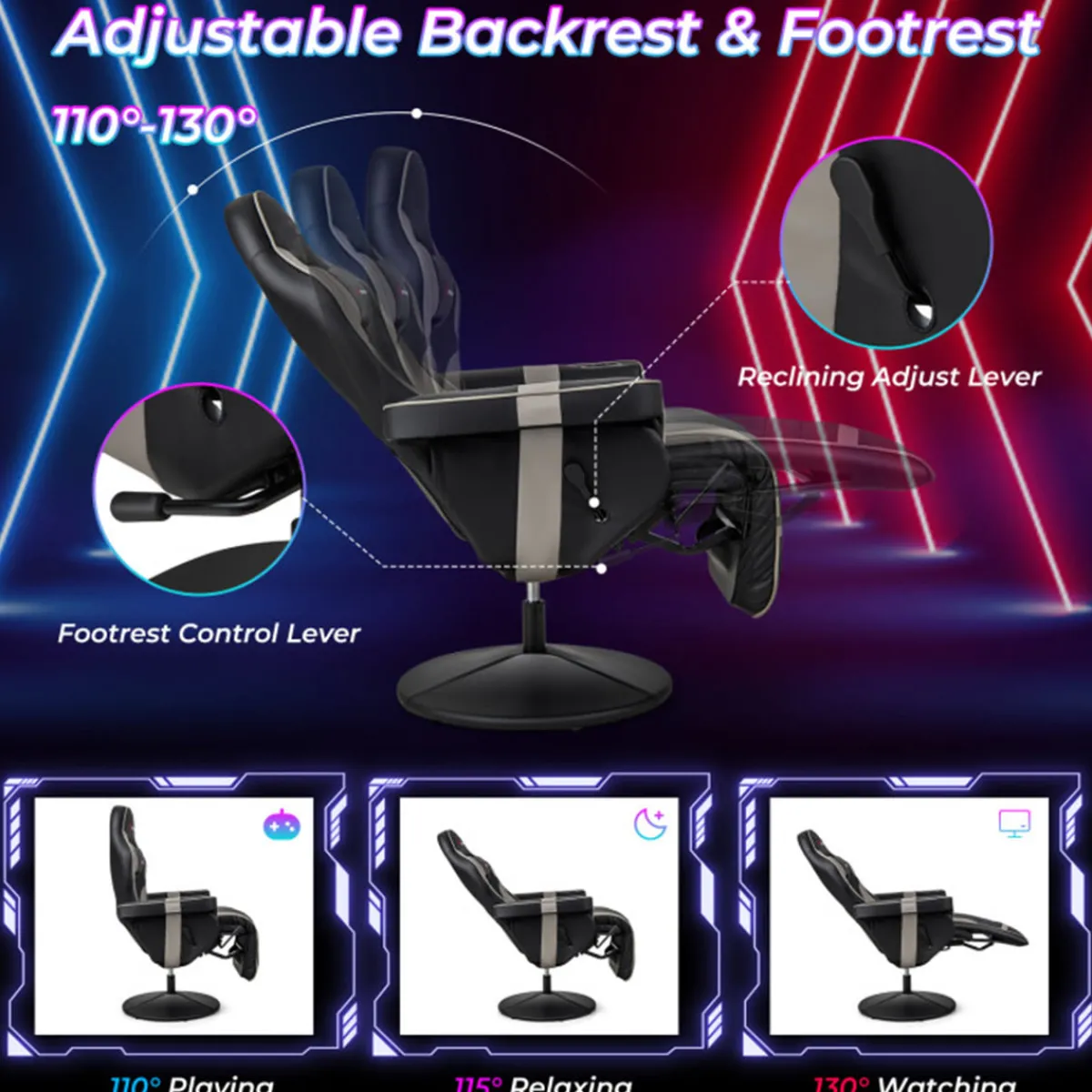 Sentry Industries, Inc. Video Gaming Massage Recliner Chair