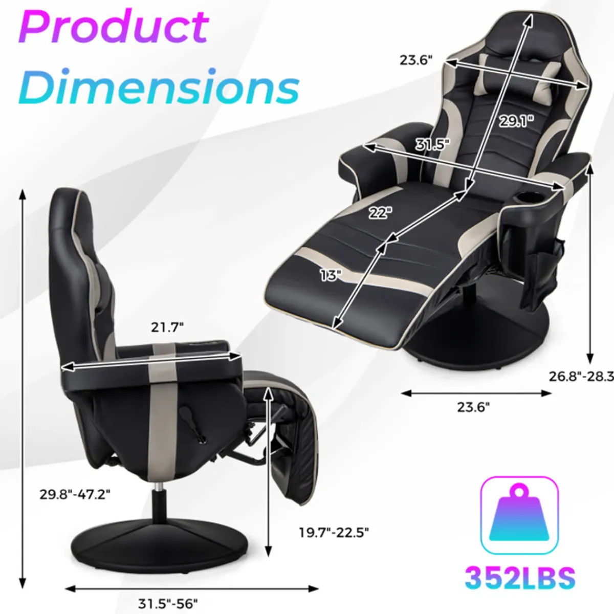 Sentry Industries, Inc. Video Gaming Massage Recliner Chair