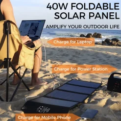 Unigo Inc 40W Portable Solar Charging Panel