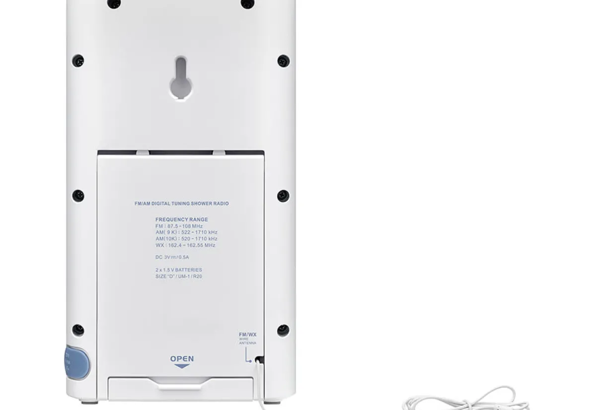 Sangean America, Inc. Waterproof Weather Alert Shower Radio