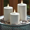 Smart Solar Inc. Weatherproof LED Candles (Set of 3)