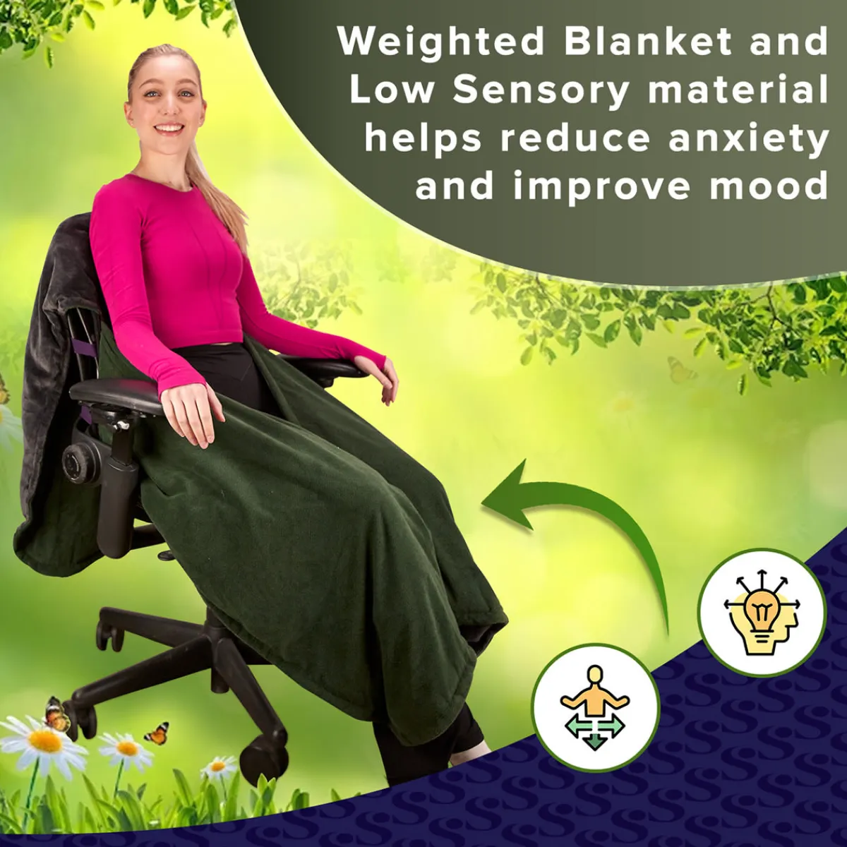 GoPlus (Costway) Weighted Office Chair Blanket