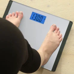 Better Battery Co. Inc. Wide Body Glass Bathroom Scale