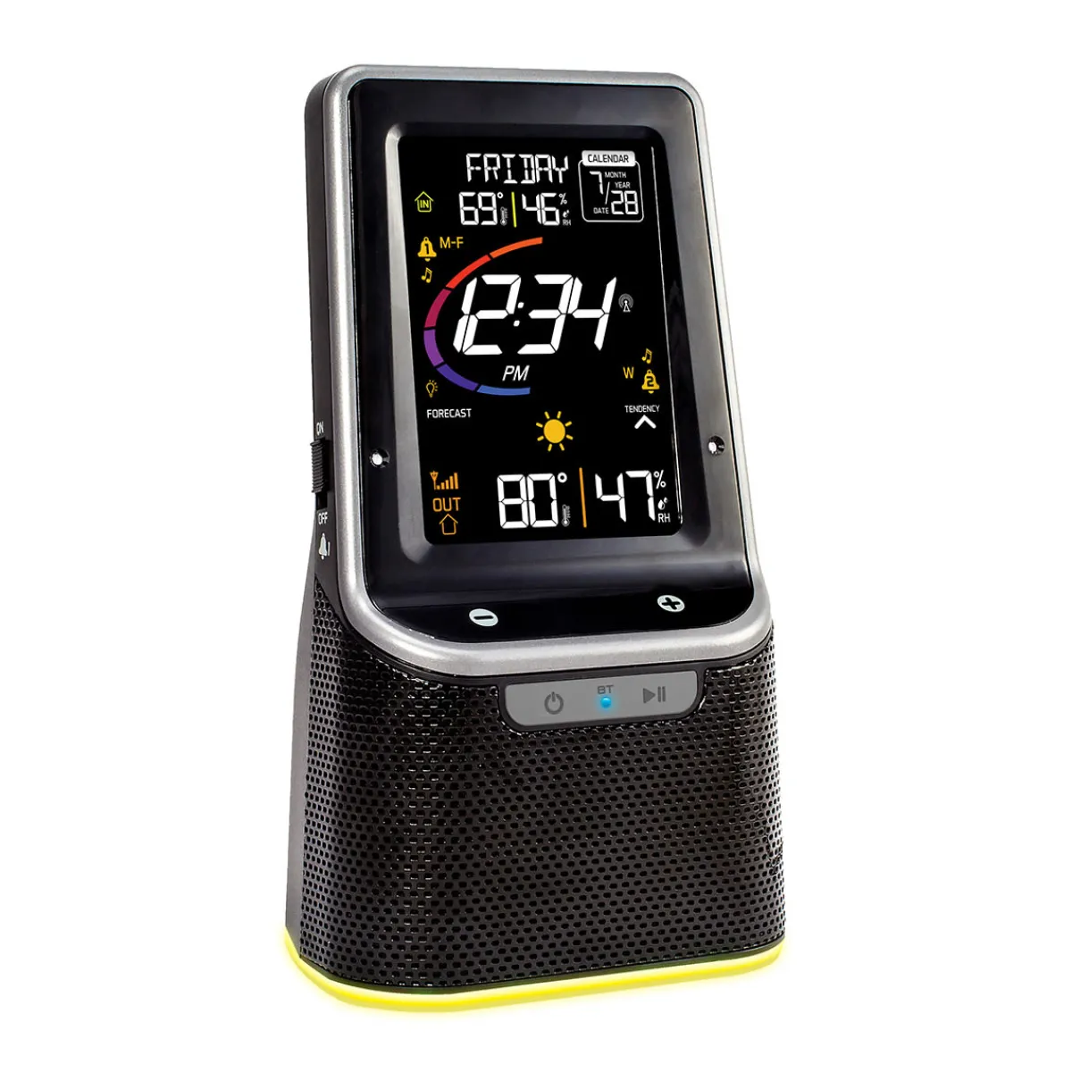 LaCrosse Technology, Ltd. Wireless Color Weather Station with Bluetooth Speaker