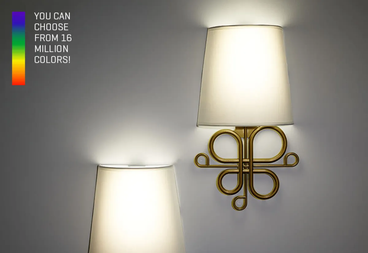Vupoint Solutions, Inc. Wireless LED Wall Sconces (Set of 2)