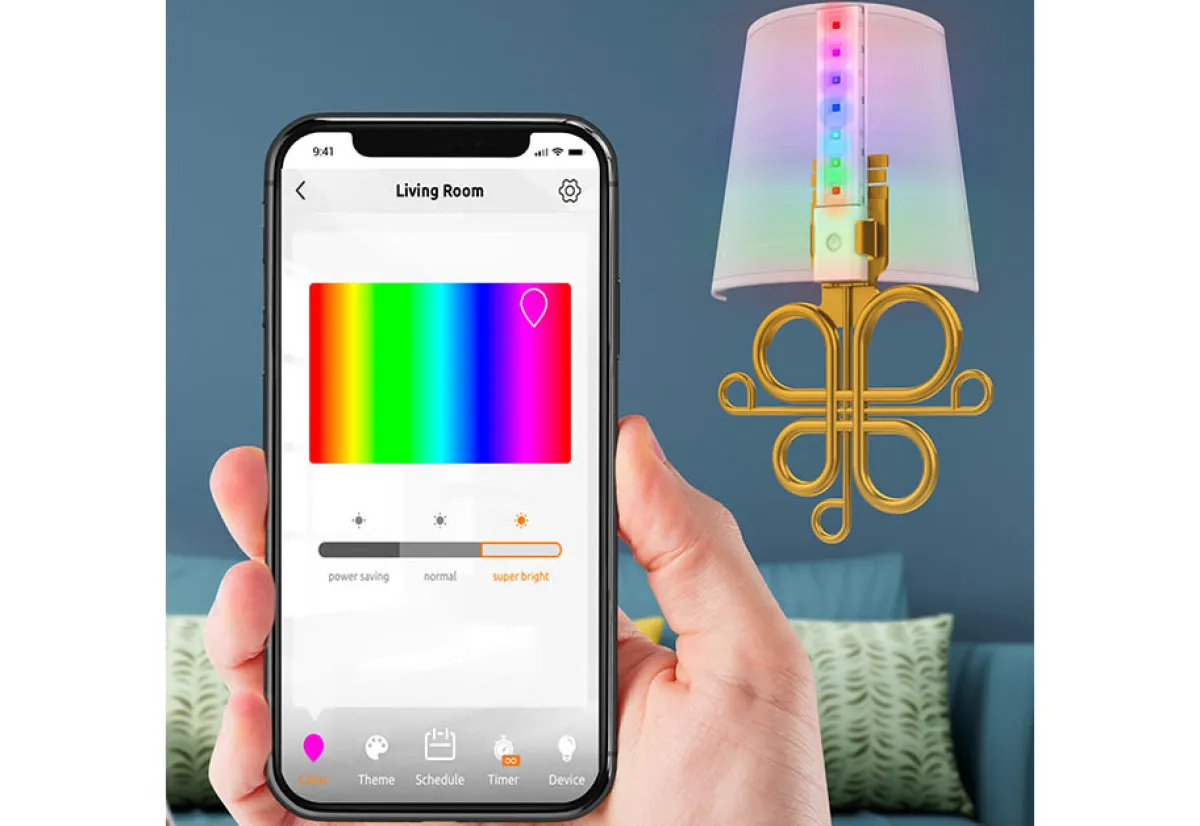 Vupoint Solutions, Inc. Wireless LED Wall Sconces (Set of 2)